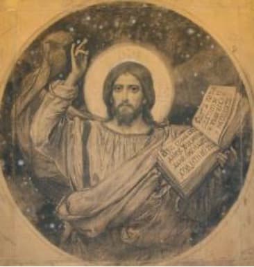 Виктор Васнецов. «Христос Вседержитель», эскиз